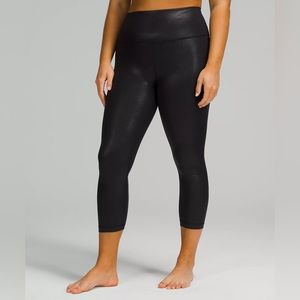 lululemon Align™ High-Rise Crop 23" - Radiate Foil Print Black